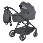Дитяча всесезонна коляска-книжка 2в1 ME 1126 GENESIS Asphalt Gray Сіра