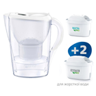 Фильтр-кувшин для жесткой воды Brita Marella 2,4 л с картриджами Maxtra Pro 1 шт + Maxtra Pro Hard Water 2 шт