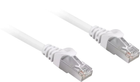 Патч-корд Sharkoon Cat 6a S/FTP 15 м білий (4044951020348)