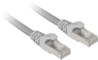 Patchcord Sharkoon Cat 7a S/FTP 10 m Szary (4044951029730)