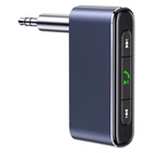 Беспроводной аудиоадаптер AUX в авто USAMS 3.5DC Mini Car Wireless Audio Receiver US-SJ519 BT5.0, Mic, 6ч