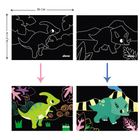 Zestaw do rękodzieła scratch-art Avenir Dinozaury 8 kolorowanek CH1675 (6920773316754) - obraz 3