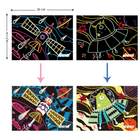 Набір для творчості скретч-арт Avenir Космос 8 розмальовок CH191678 (6920773316785) - зображення 4