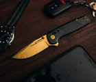 Ніж складаний SOG Terminus XR LTE Carbon/Gold чорний/золотий - зображення 10