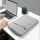 Чехол-сумка с ручкой для Ноутбука Макбука MacBook Air/Pro M1 M2 М3 М4 М5 15" / 16" Светло-Серая