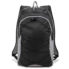 Рюкзак Semi Line 30 Black/Grey A3036-1 с поясным ремнем и эластичным шнурком для походов и спорта