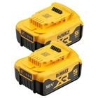 Акумулятор до електроінструменту DeWALT 18 В XR Li-lon 5Ah, 2 шт., 1.3 кг (DCB184P2)