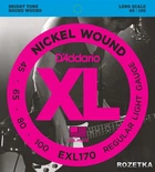Струни для бас-гітар D'Addario EXL170 Nickel Bass XL Medium 4-String (45-100)
