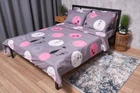 Пододеяльник Moon&Star Бязь Gold Люкс Mauve Cats Полуторный Евро 160x220 см (MS-870000161)