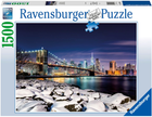 Puzzle Ravensburger Zima w Nowym Jorku 80 x 60 cm 1500 elementów (4005556171088)