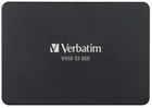 Накопичувач SSD 256Gb Verbatim Vi500 S3, SATA3, 2.5", 3D TLC, 560/460 МБ/с (49351)
