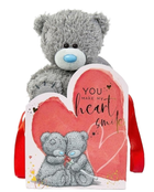 Maskotka Carte Blanche Greetings Ltd Miś w torebce You Make My heart Smile 13 cm (5059105175040) - obraz 1