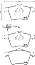 Гальмівні колодки дискові Brembo (P85062)