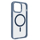 Чехол для Apple iPhone 13 Pro Max, Unit MagSafe, Голубой, прозрачный, магсейф, противоударный, магнитный, панель-накладка с поддержкой MagSafe, с поддержкой беспроводной зарядки, TPU+PC, защита всего корпуса, ударостойкий, ArmorStandart (ARM75203)