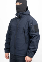 Тактична куртка WinTac Soft Shell VIKING Dark Navy Blue L темно-синя - зображення 2