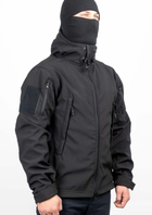 Тактична Куртка WinTac Soft Shell Viking Black XL чорна - зображення 3