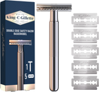 Станок для бритья мужской (Безопасная бритва) Gillette King C. с 5 сменными лезвиями (7702018590148)