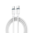 Кабель XO PD Type-C to Type-C NB208B Liquid Silicone 60W 1m White