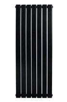 Дизайнерский радиатор отопления ARTTIDESIGN Livorno II 7/1200/476/50 вертикальный черный матовый