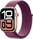 Смарт-годинник Apple Watch Series 10 GPS 42mm Rose Gold Aluminium Case with Plum Sport Loop (MWWK3)