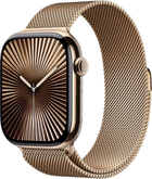 Smartwatch Apple Watch Series 10 GPS + Cellular 46mm Gold Titanium Case with Gold Milanese Loop - S/M (MC7T4)