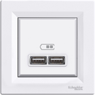 Розетка USB 2.1A Asfora EPH2700221 белая