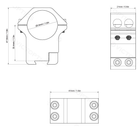 Крепление кольца Vector Optics VIMD-03 25.4 мм высокие на ласточкин хвост 11 мм - изображение 2