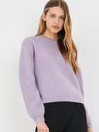 Sweter damski z bufiastymi rękawami Sinsay 7240J-44M L Fioletowy (5904298754117)