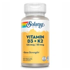 Vitamin D-3 & K-2 - 120 vcaps комплекс D3 і K2 для здоров’я кісток, серцево-судинної системи та засвоєння кальцію