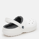 Chodaki damskie ocieplane Crocs Classic Lined Clog 203591-10M 36-37 (M4/W6) Białe (0191448251298) - obraz 4