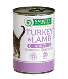 Консервированный корм Nature's Protection Sensitive Digestion Turkey&Lamb для кошек с чувствительным пищеварением с индейкой и ягненком