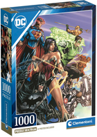 Puzzle Clementoni Compact Dc Comics Justice League 1000 elementów (8005125398522) - obraz 1