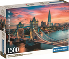 Puzzle Clementoni Compact London Twilight 1500 elementów (8005125317158) - obraz 1