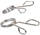 Замки пружинні EasyFit EF-8057 50 мм для олімпійського грифа Silver (56000488)