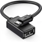 Кабель - адаптер UGREEN US133 MicroUSB Male - USB-A Female + OTG чорний (10396)