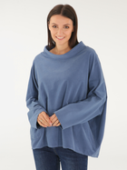 Bluza damska bez kaptura oversize Unisono 170-1110-1 L Niebieska (5906140656082) - obraz 1