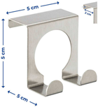 Кухонний гачок для ганчірок Wenko подвійний з нержавіючої сталі (4008838841686) - зображення 8