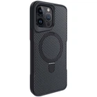 Протиударний чохол TPU+PC Metal Buttons with MagSafe Carbon Ring для Apple iPhone 15 Pro (6.1") Чорний