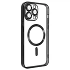 Чохол силіконовий протиударний WAVE Metal Color Case with MagSafe + захист камери для Apple iPhone 11 Pro Max (6.5") Black