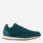 Дитячі кросівки для дівчинки Reebok CL Leather SG CM9079 34.5 Зелені (4058031267004)