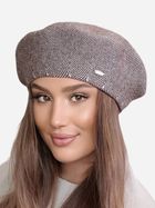 Beret damski Kamea K.22.012.11 One Size Brązowy (5903246756135)