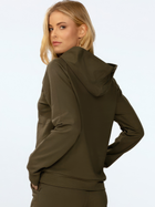 Bluza damska z kapturem kangurka DKaren Seattle S Khaki (5903251481787) - obraz 2