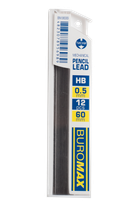 Стрижні для механічного олівця Buromax, HB, 0,5 мм, 12 шт. BM.8699