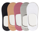 Набор из 5 пар бесшовных дышащих следов с силиконом ORGANIC cotton JILL ANTONY 35-37