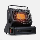 Портативный газовый обогреватель-плита 2в1 Happy Hоme Black
