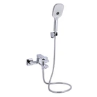 Змішувач для ванни латунний Qtap Gemini (з душовим гарнітуром) QTGEM259CRM45681 Chrome