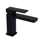 Смеситель для раковины Qtap Gemini QTGEM270BLM45674 Black Matt черный