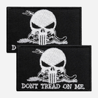 Набор шевронов на липучке IDEIA Змея Череп карателя, Don't Tread On Me, Punisher 5 x 8 см (4820182658563_1)