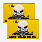 Набір шевронів на липучці IDEIA Змія Череп карателя, Don't Tread On Me, Punisher 5 x 8 см (4820182658570_1)