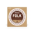 Струни для гітари D'Addario Folk Nylon Ball End Silver Wound / Black Treble (EJ32)